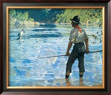 Buy Salmon Fishing, 1927 at AllPosters.com