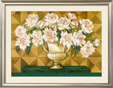 White Blooms Framed Art Print