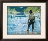 Buy Salmon Fishing, 1927 at AllPosters.com