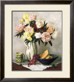 Buy Peach Peonies and Irises at AllPosters.com