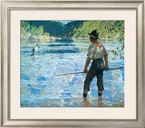 Buy Salmon Fishing, 1927 at AllPosters.com