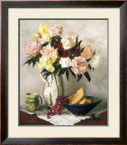 Buy Peach Peonies and Irises at AllPosters.com