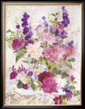Peonies and Delphinium