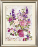 Peonies and Delphinium