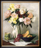 Buy Peach Peonies and Irises at AllPosters.com