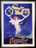 Terrot and Cie Motorcycle Framed Giclee Print