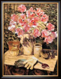 Parrot Tulips in a Bread Crock