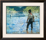 Buy Salmon Fishing, 1927 at AllPosters.com