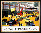 Buy Capacity/Mobility on the LNER, LNER Poster, 1933 at AllPosters.com