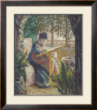 Madame Monet Embroidering, 1875
