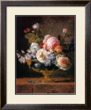 Buy Fleurs dans un Vase de Porceleine Bleue, c.1780 at AllPosters.com