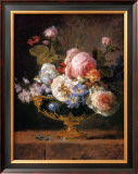 Buy Fleurs dans un Vase de Porceleine Bleue, c.1780 at AllPosters.com