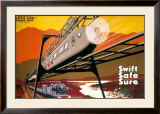 Buy The George Bennie Railplane, LNER Poster, 1929 at AllPosters.com