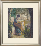 Madame Monet Embroidering, 1875