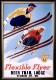 Buy Deer Lodge Flexible Flyer Ski, c.1954 at AllPosters.com