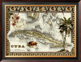 Tropical Map of Cuba