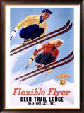 Buy Deer Lodge Flexible Flyer Ski, c.1954 at AllPosters.com