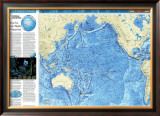 Buy Pacific Ocean Floor Map at AllPosters.com