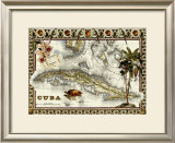 Tropical Map of Cuba