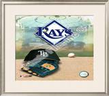 2008 Tampa Bay Rays Team Logo Framed Photographic Print