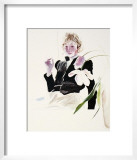 Buy Celia in a Black Dress with White Flowers No. 48 at AllPosters.com