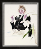 Buy Celia in a Black Dress with White Flowers No. 48 at AllPosters.com