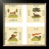 Four Woodland Animals