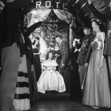 ROTC Cadets, with their Dates, Forming an Archway of Raised Swords