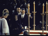 Matriarch Rose Kennedy with Joan Kennedy and Sargent Shriver at Senator Robert Kennedy