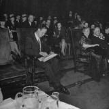 Aviator Charles Lindbergh, Senator David Walsh and Kathleen Norris Attending America First Rally
