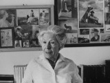 Buy Violinist Olga Rudge, Longtime Lover of Poet Ezra Pound, in Front of a Panoply of Personal Photos at AllPosters.com