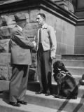 Buy Senator Robert Taft with Carrollton's Blind Mayor Robert A. Frampton and His Seeing Eye Dog Vicki at AllPosters.com