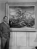 Buy Richard Russell Standing Beside Thomas Hart Benton's Version of General George Custer's Last Stand at AllPosters.com