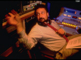 Bill Lichtenstein before His Broadcast Airing on National Public Radio, in WNYC Radio Control Room