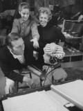 Buy George Montgomery and Dinah Shore in Recording Studio with their Children, Melissa and John David at AllPosters.com