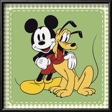 Classic Mickey Mouse and Pluto