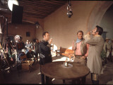 Actor John Wayne During Filming of Western Movie "The Undefeated"