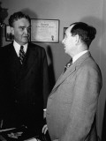 Congressman Bruce Barton Talking with Joseph Martin During the Last Session of Congress