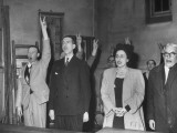 Pierre De Gaulle and Others Attending Meeting of the Rassemblement De Peuple Francais Party