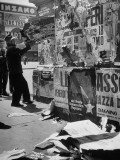 Milan Digging its Way Out from its Armor of Campaign Posters Even before the Polls Closed