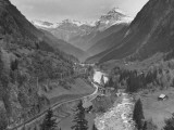 Crossing the Alps Coming from German Part of Switzerland, You Arrive at the Kanton Tessin