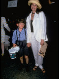 Actress Debra Winger Holding Hands with Son Noah, 7, at Premiere of Film 