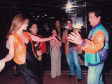 Sylvester Stallone with Model Cindy Crawford, Dancing at Opening of Planet Hollywood Premium Photographic Print
