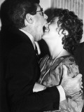Jerry Lewis Clowning with Wife Sam During a Pike Prize Luncheon