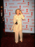 Actress Glenn Close Holding Award at 49th Annual Tony Awards