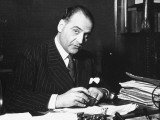 Minister of Transport Michael Ghelmegeanu, Working at His Desk