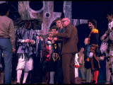 Eugene Berman, Set Designer for NYC Ballet, with Costumed Dancers from Unidentified Ballet