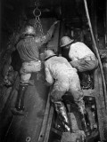 A View of Construction Workers Building the Queens Midtown Tunnel in New York City