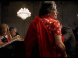 Press Correspondent Mary McGrory and Others Listen to Testimony of Watergate Hearings