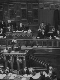 British Prime Minister Ernest Bevin Speaking at Peace Conference